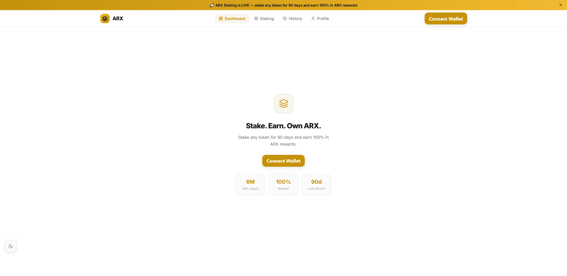 ARX Staking